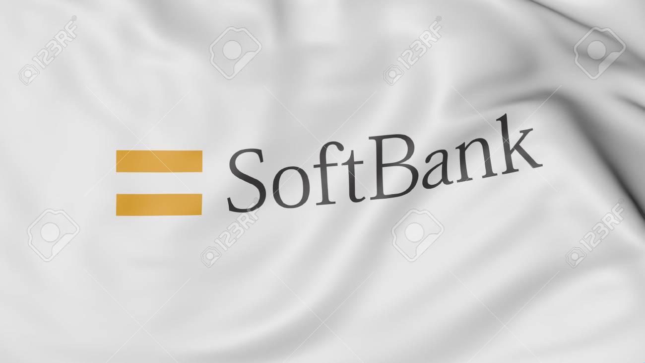 소프트 뱅크 로고와 함께 흔들며 깃발의 닫습니다, 미국 로열티 무료 사진, 그림, 이미지 그리고 스톡포토그래피. Image  63616175