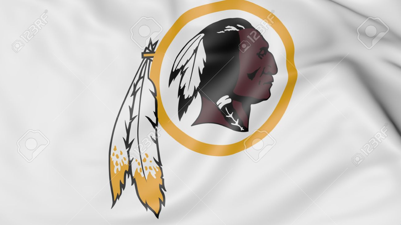 Close Up Of Waving Flag With Washington Redskins Nfl American Stock Photo Picture And Royalty Free Image Image 70711557
