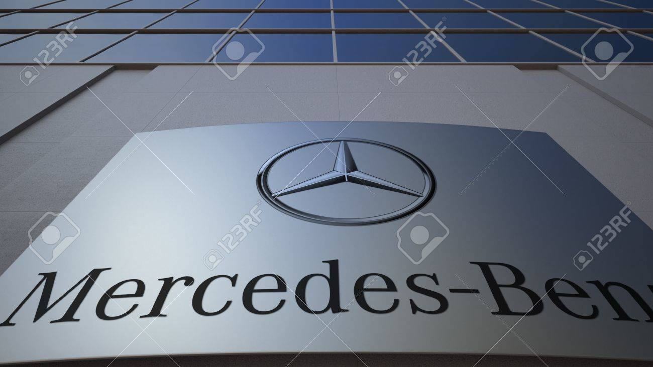 Outdoor Signage Board With Mercedes Benz Logo Modern Office Building Editorial 3d Stock Photo Picture And Royalty Free Image Image 78299082