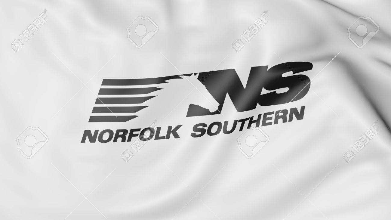 Waving Flag With Norfolk Southern Railway Logo Editorial 3d Stock Photo Picture And Royalty Free Image Image