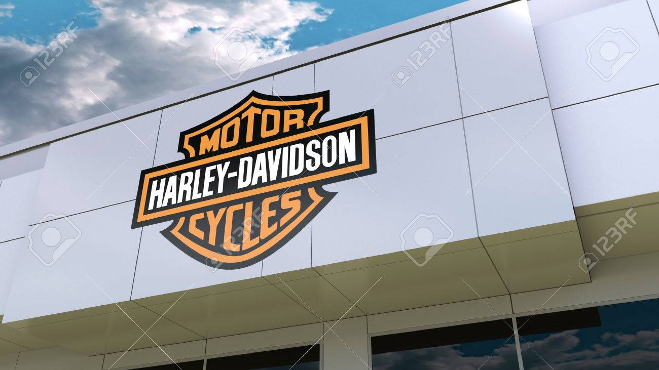 Harley Davidson Inc Logo On The Modern Building Facade Editorial Stock Photo Picture And Royalty Free Image Image 83644053