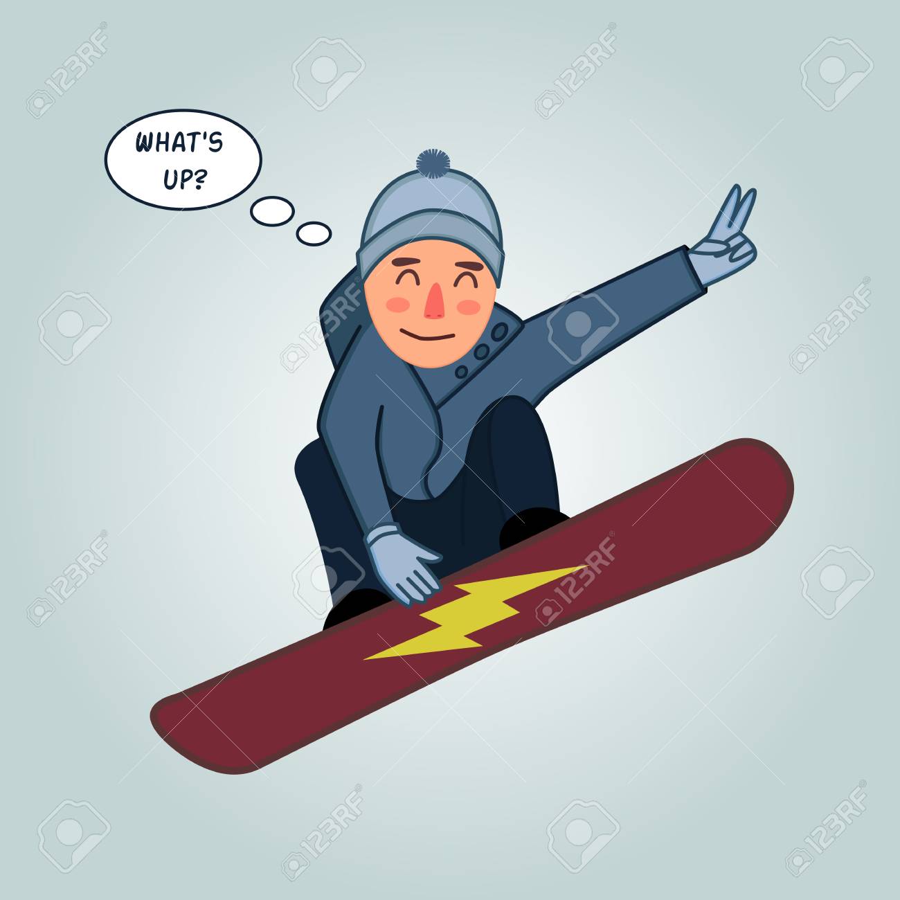 冬の屋外背景にポーズをジャンプのスノーボーダー スノーボードの人々 のトリック 特別スノーボード トリック孤立したシルエット スノーボードのトリックはベクトル イラストです 面白いスノーボーダー のイラスト素材 ベクタ Image