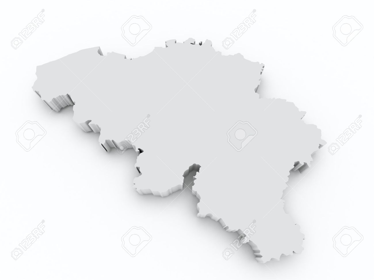 belgium 3d map