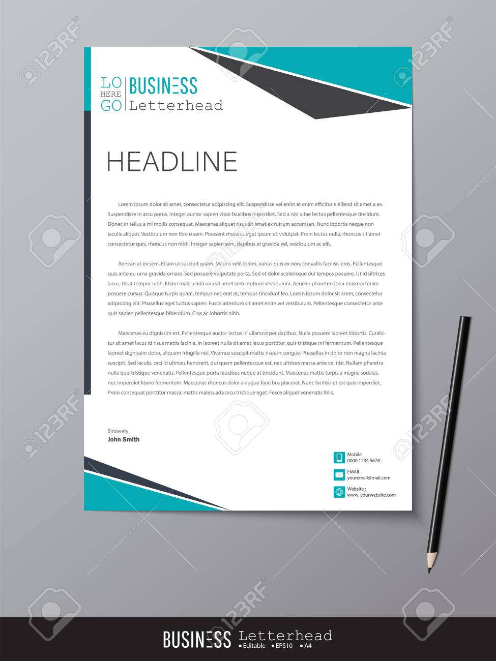Letterhead Design Template