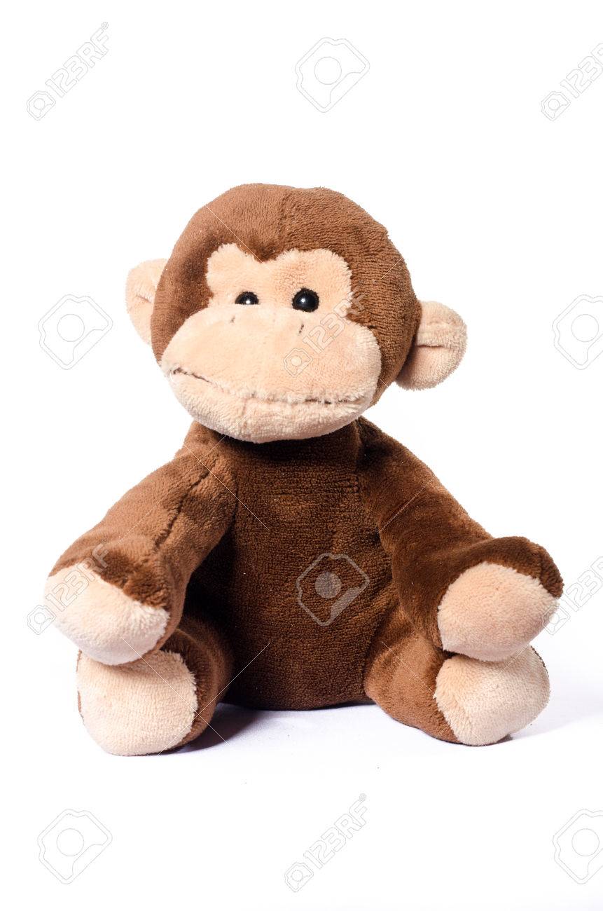 Diritti peluche scimmia molle giocattolo isolato Piccolo della da Libera bianco della su reodBCx