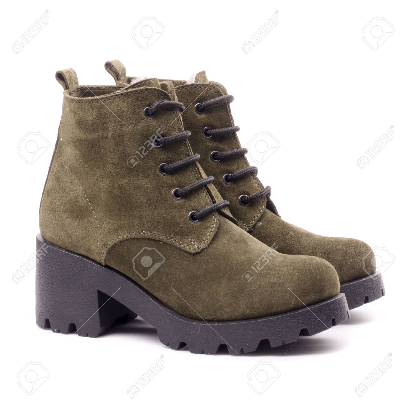 high heeled steel toe boots