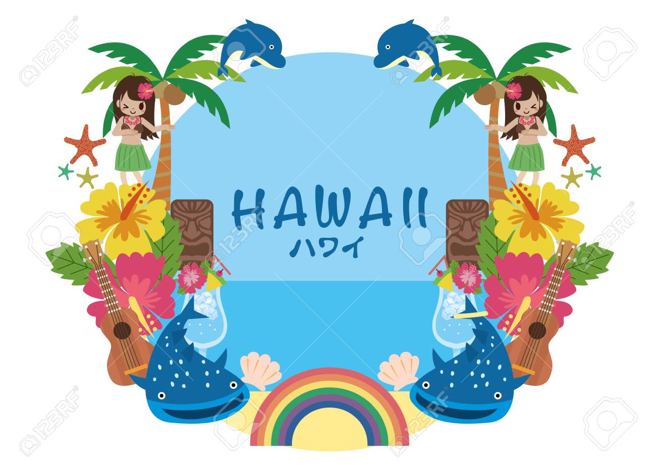 売れました。ハワイアンイラスト