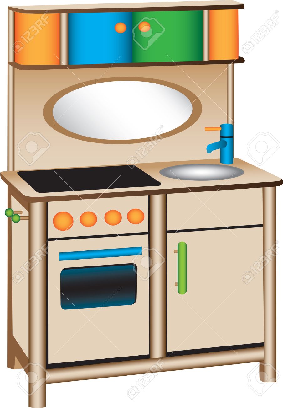 38 817 Modern Kitchen Stock Vector Ilration And Royalty Modern Kitchen Toy Ilration