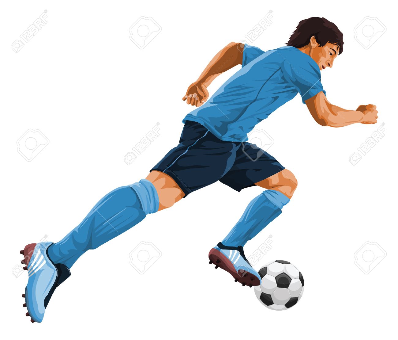 ボールを蹴るサッカー選手のベクター イラストです のイラスト素材 ベクタ Image ボールを蹴るサッカー選手のベクター イラストです のイラスト素材 ベクタ Image