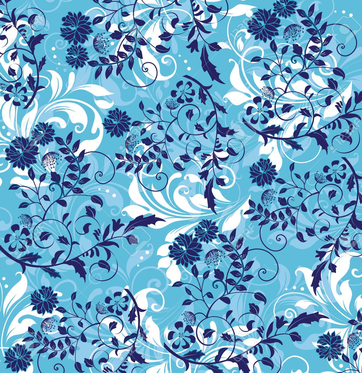 Vintage Background With Ornate Elegant Abstract Floral Design