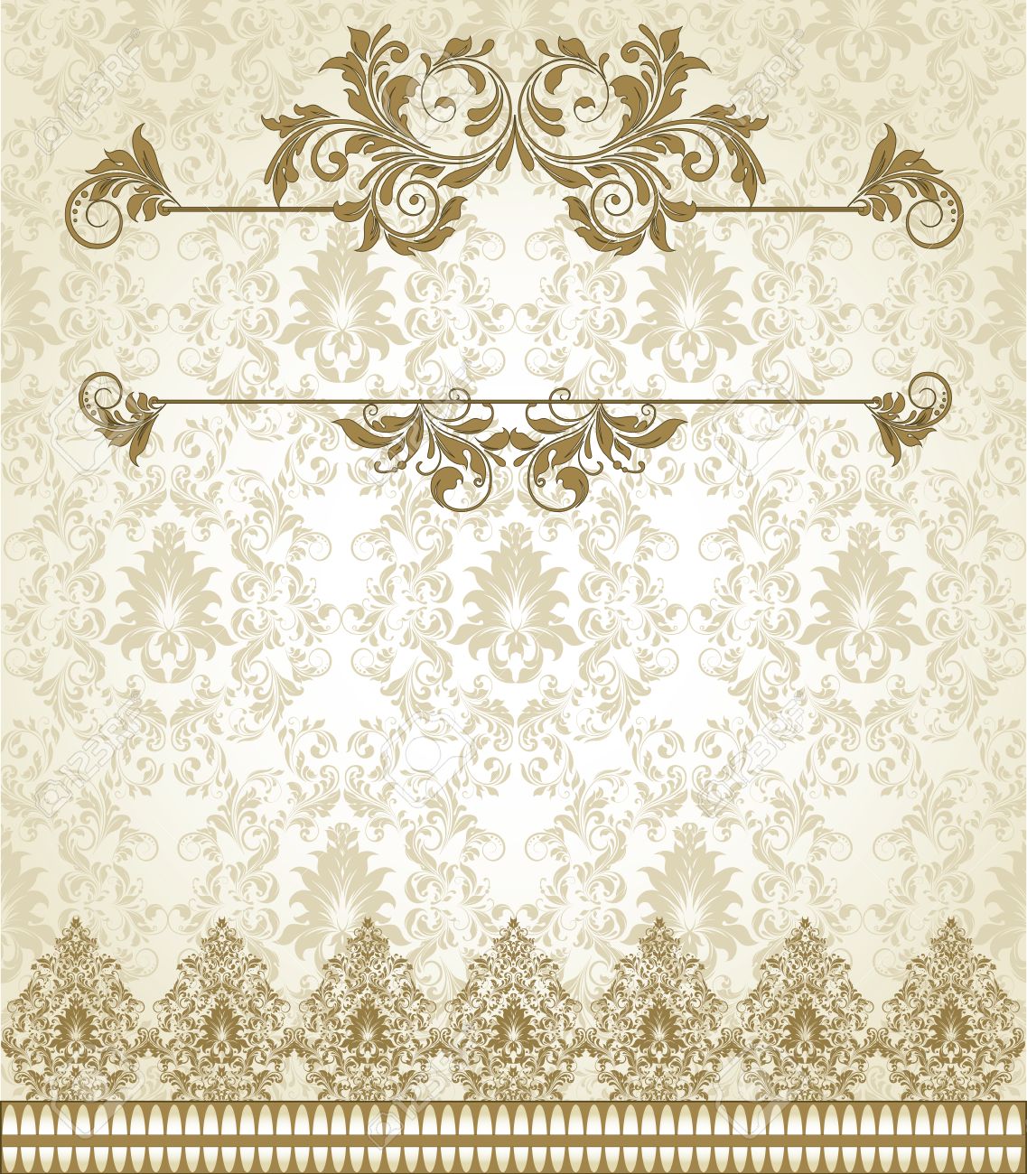 vintage invitation card with