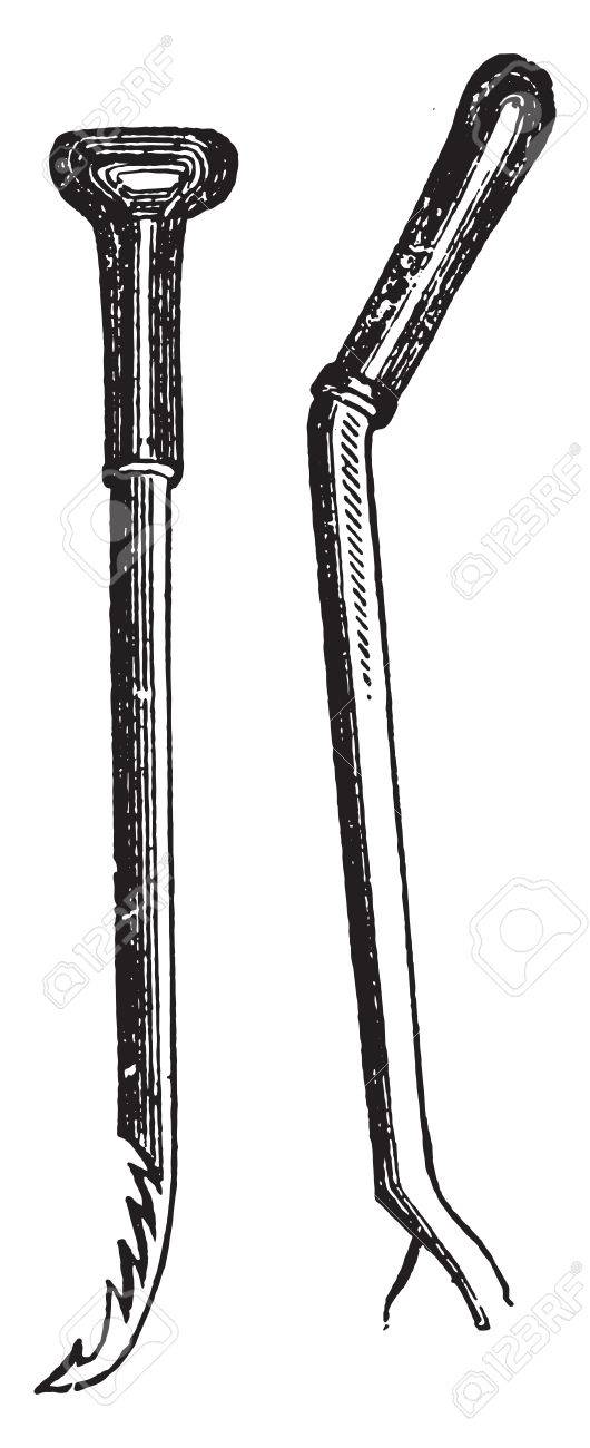 ガウジとピッキング アスパラガスのためのナイフ ビンテージには図が刻まれています のイラスト素材 ベクタ Image 41712697