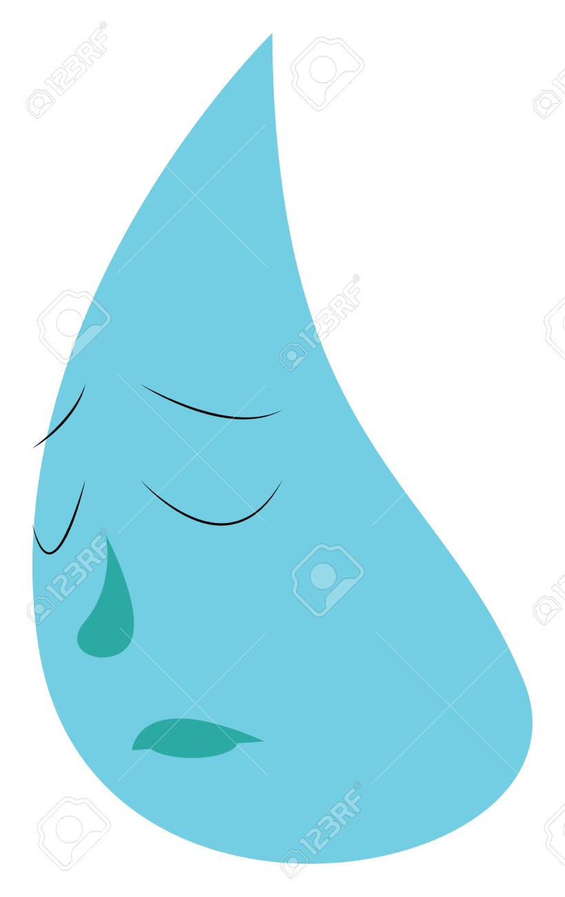 A Cartoon Of A Water Drop Looing Sad Vector Color Drawing Or Royalty Free Cliparts Vectors And Stock Illustration Image 123462150 Find illustrations of water droplets. 123rf