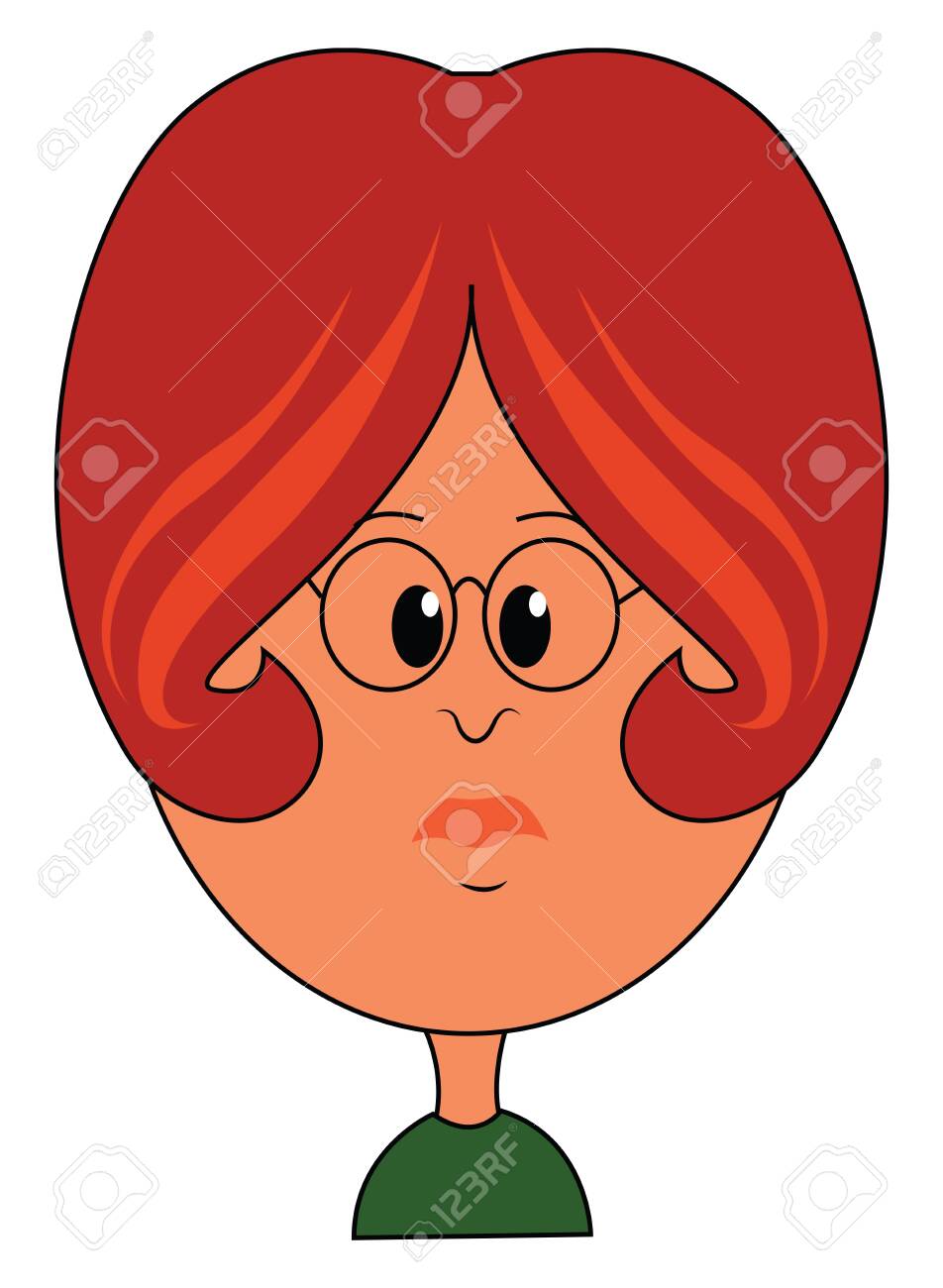 A Rude Women Character With Ugly Red Hair Style Wearing Glasses Royalty Free Cliparts Vectors And Stock Illustration Image 132665282 Did you scroll all this way to get facts about orange lens sunglasses? 123rf