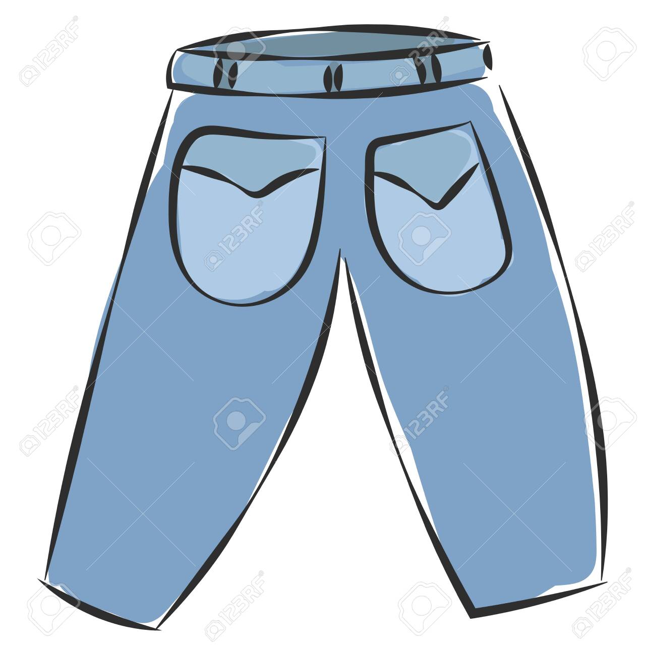blue colored jeans