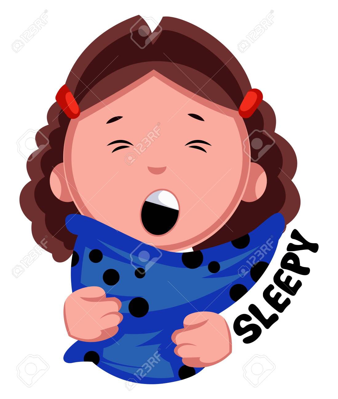 眠い女の子 イラスト 白い背景にベクトル のイラスト素材 ベクタ Image 眠い女の子 イラスト 白い背景にベクトル のイラスト素材 ベクタ Image