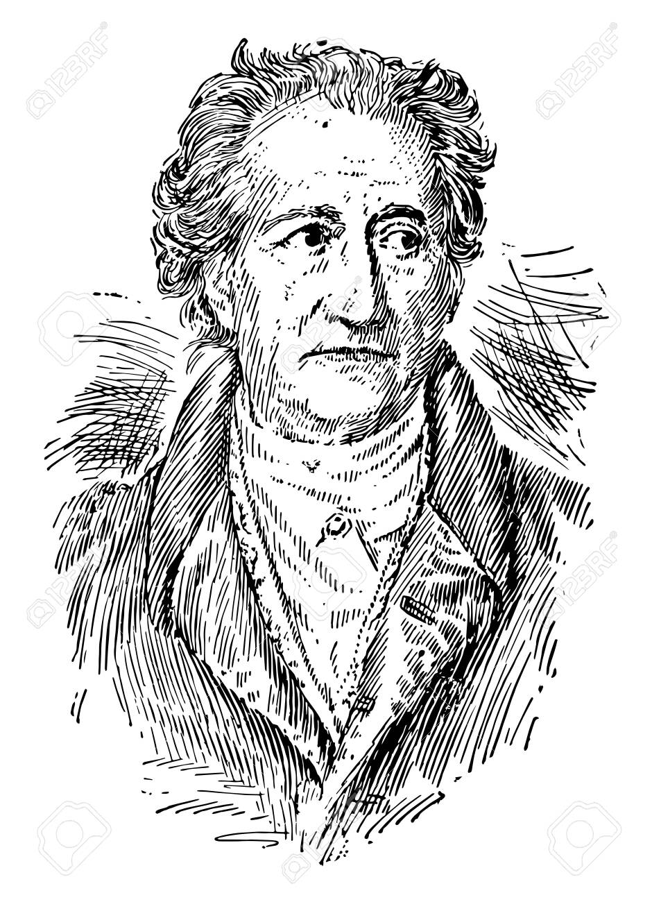 Johann Wolfgang Von Goethe Was The Greatest Figure In German Royalty Free Cliparts Vectors And Stock Illustration Image 133479518