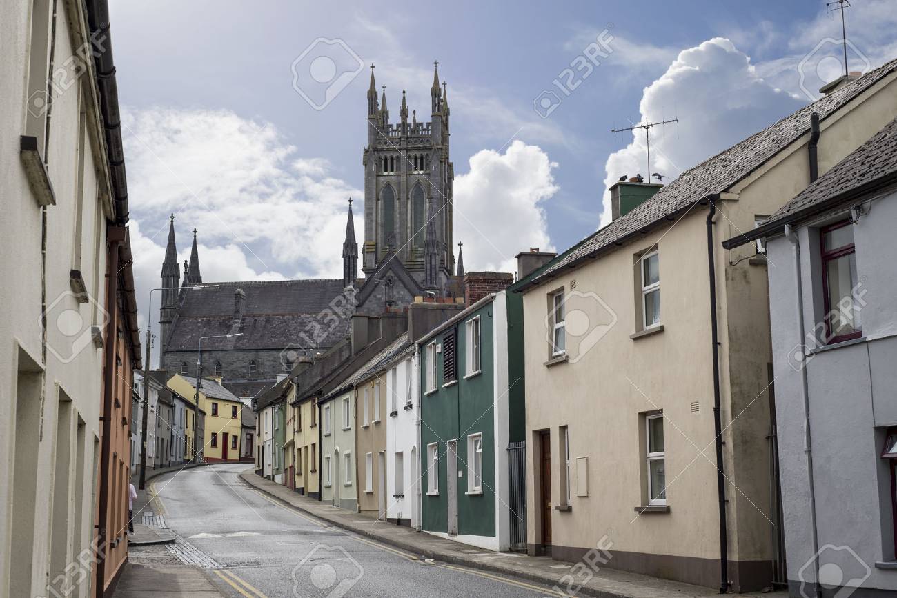 キルケニー都市アイルランドの美しい住宅街の風景 の写真素材 画像素材 Image