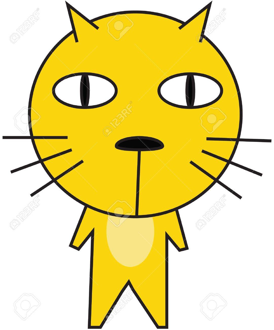 Yellow Cat Cartoon Royalty Free SVG, Cliparts, Vectors, and Stock  Illustration. Image 16268948., image size:1081x1300