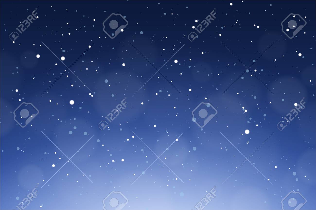 雪の背景を落ちる 冬の雪の空ベクトルイラスト のイラスト素材 ベクタ Image