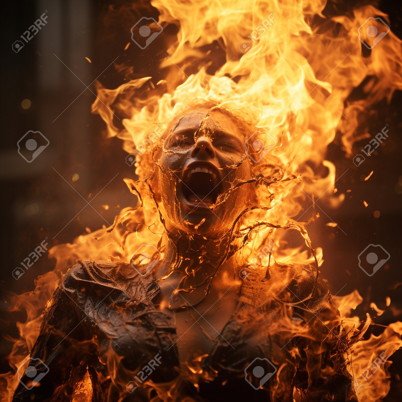 Sculptural Group Image Devil Sinners On Stock Photo 182214041 | Shutterstock, image size:1300x1300