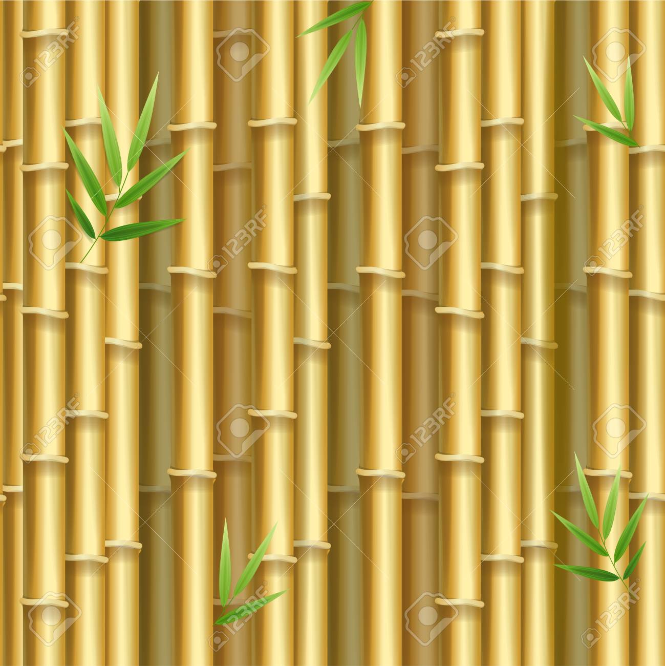 Realistic 3d Detailed Bamboo Shoots Background Vector Royalty Free Cliparts Vectors And Stock Illustration Image 94823906