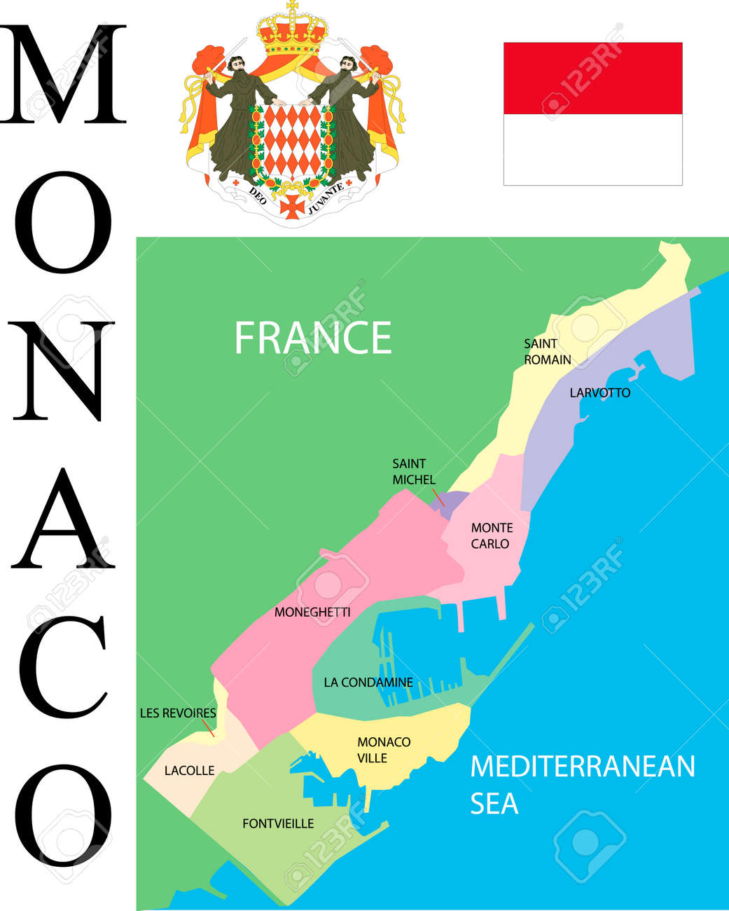 mapa monaka Monaco Map. Royalty Free Cliparts, Vectors, And Stock Illustration  mapa monaka