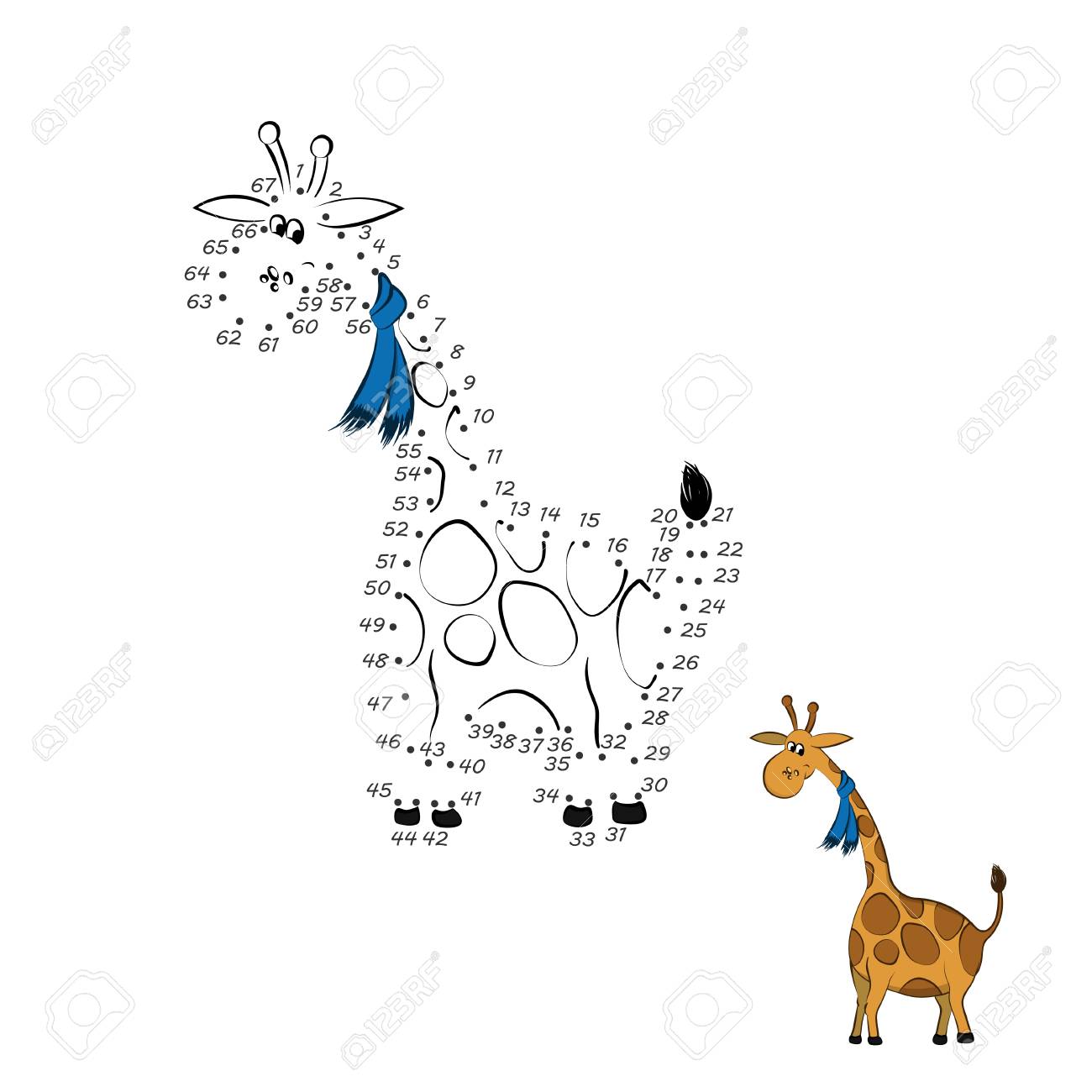 giraffe puzzle numbers