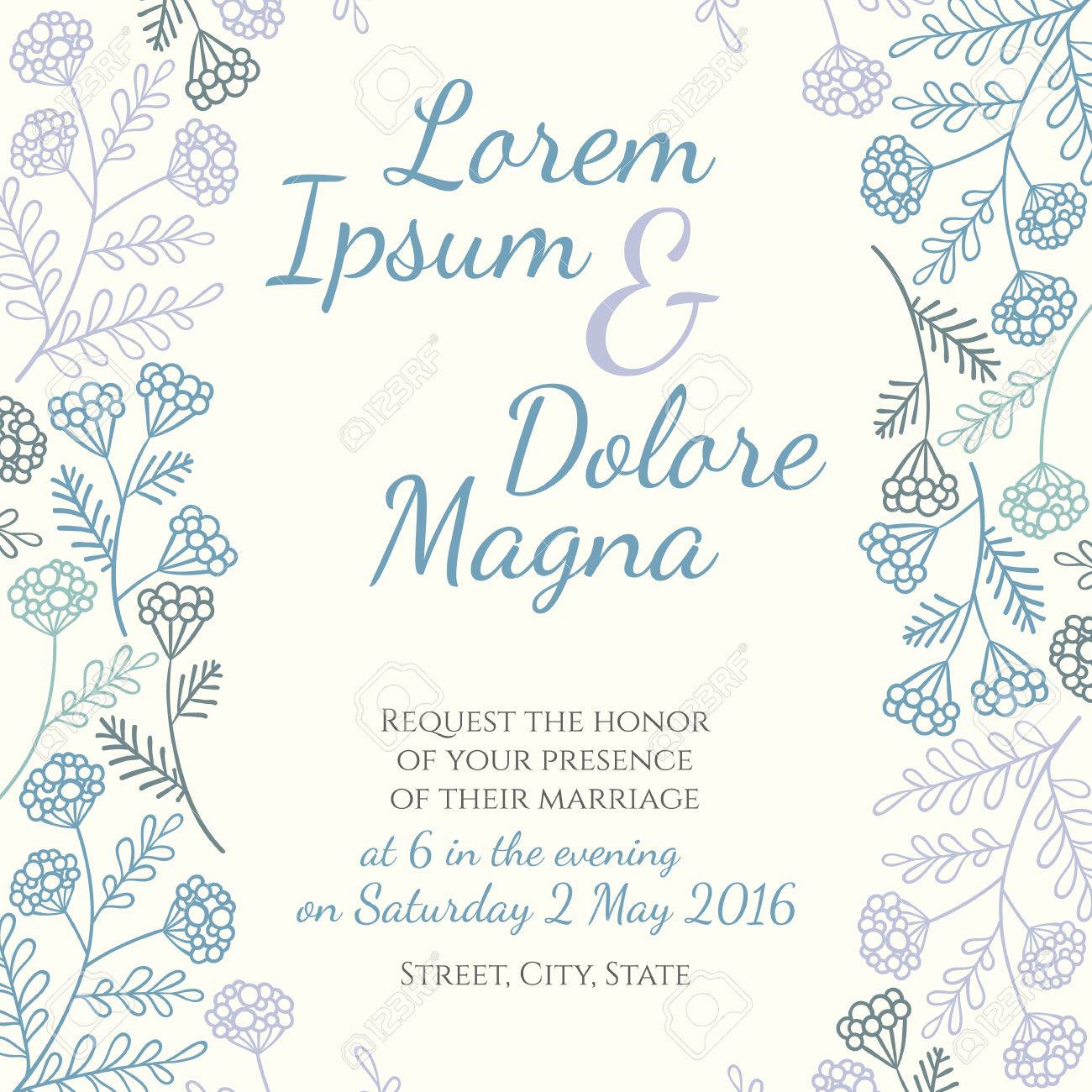 invitation wedding template