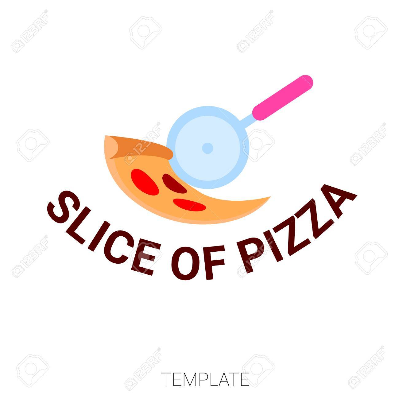 pizza vector sign template pizza chief icon pizza slice cafe