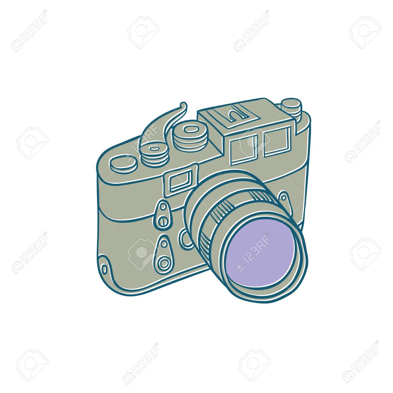レトロな写真のカメラ 手描きスケッチ インク ベクトル図のイラスト素材 ベクタ Image レトロな写真のカメラ 手描きスケッチ インク ベクトル図のイラスト素材 ベクタ Image