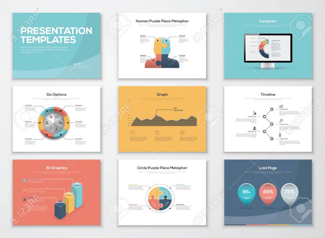 business presentation templates and infographics vector elements business presentation templates and infographics vector elements, Business Presentation Template Free, Presentation templates