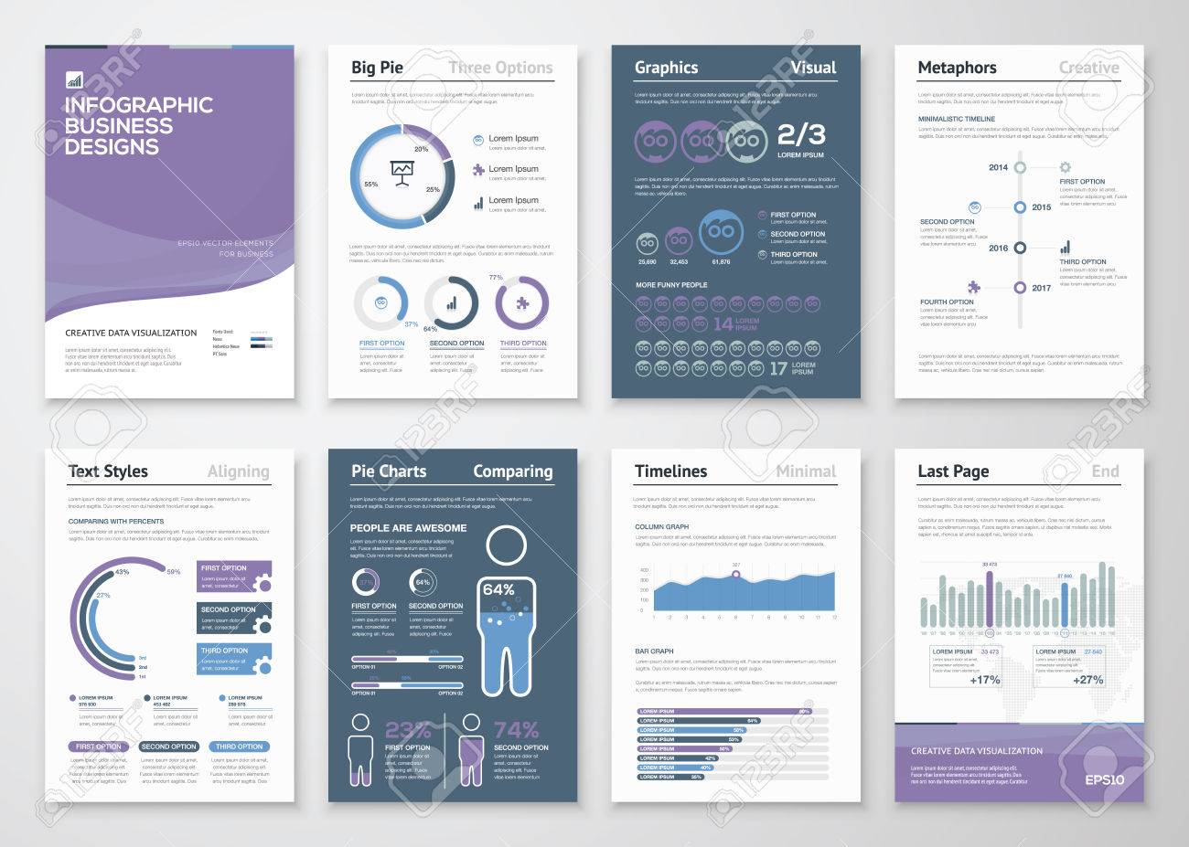 Infographics vector elements for business brochures and fliers - 38919923 Infographics vector elements for business brochures and fliers - 38919923