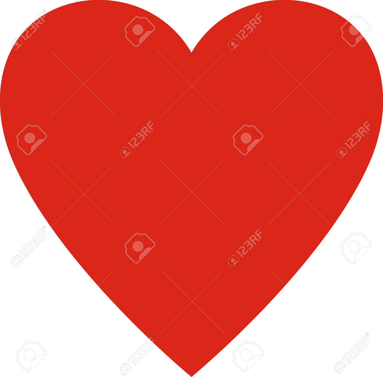 Valentines day. Heart valentine simple vector illustration isolated. Love symbol - 43890793 Valentines day. Heart valentine simple vector illustration isolated. Love symbol - 43890793