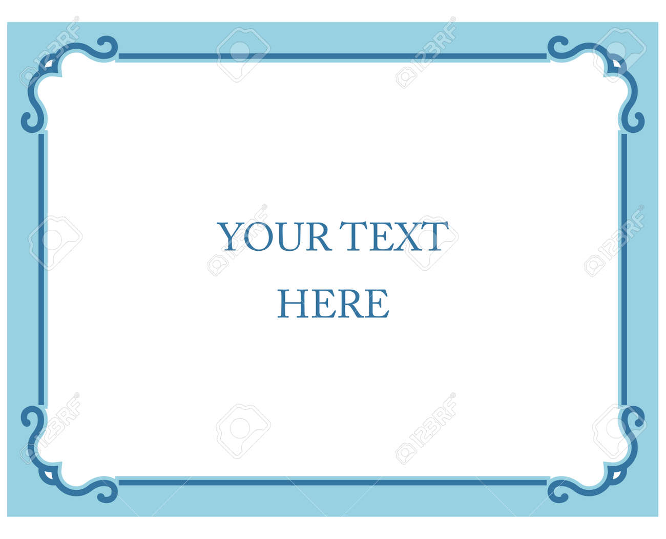 blue boarder