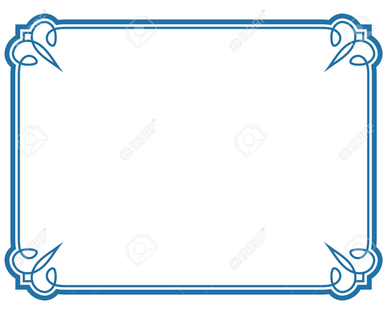 Blue Border Frame Deco Vector Label Simple Line Corner Royalty Free Cliparts Vectors And Stock Illustration Image 52604216 Pngtree provides millions of free png, vectors, clipart images and psd graphic resources for designers.| blue border frame deco vector label simple line corner