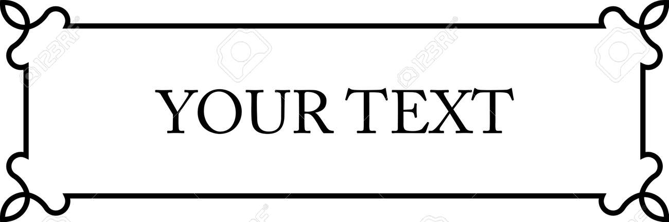 ベクトル表札フレーム プラークのイラスト素材 ベクタ Image