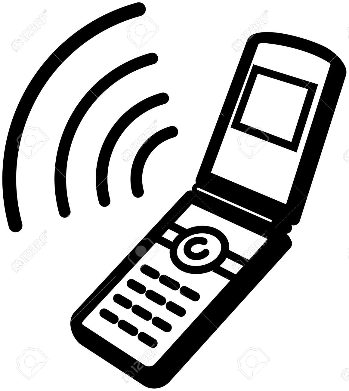 リンギング携帯電話アイコン ベクトル図のイラスト素材 ベクタ Image リンギング携帯電話アイコン ベクトル図のイラスト素材 ベクタ Image