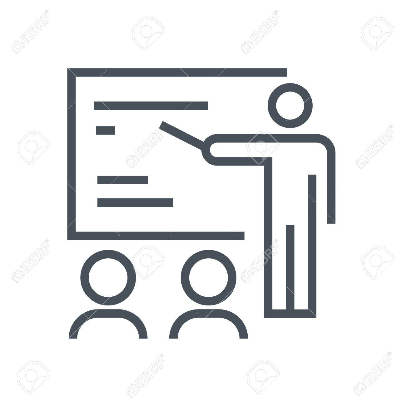 Training Seminar Icon Suitable For Info Graphics Websites And Royalty Free Cliparts Vectors And Stock Illustration Image