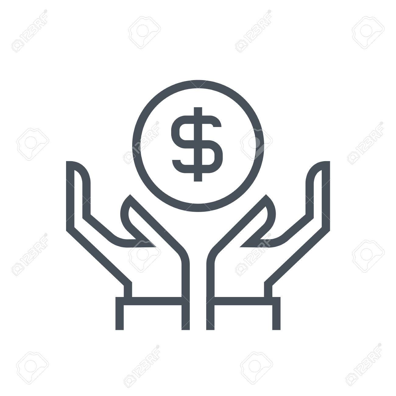 wealth salary icon suitable for info graphics websites and salary websites
