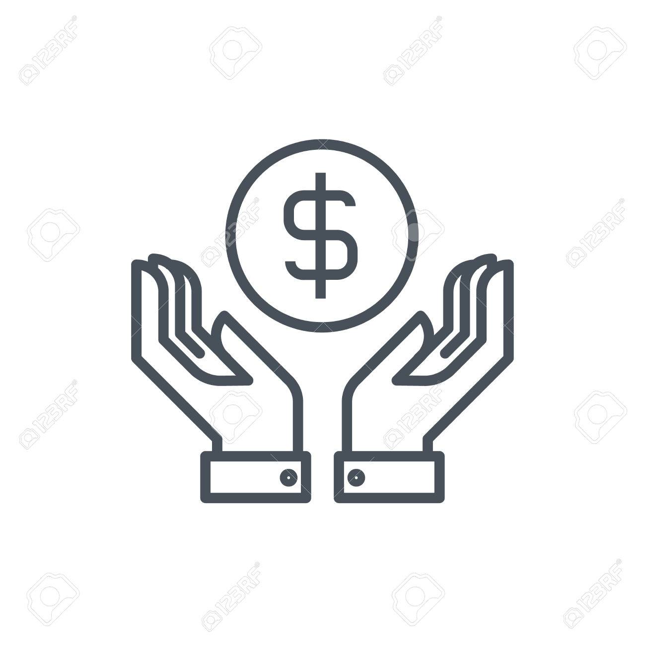 wealth salary icon suitable for info graphics websites and salary websites