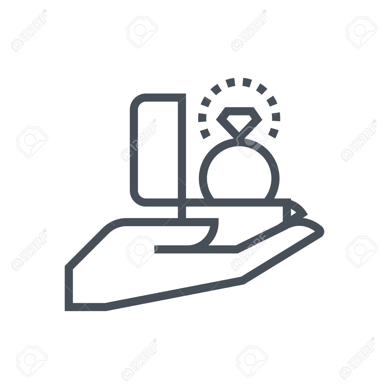engagement ring icon suitable