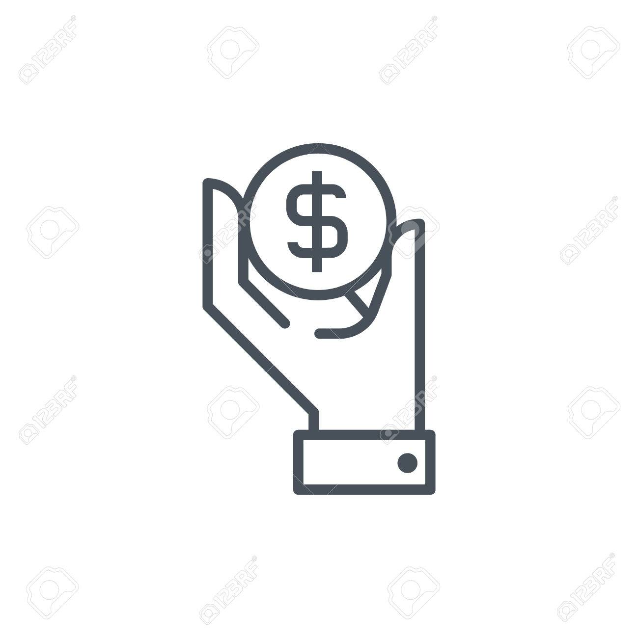 wealth salary icon suitable for info graphics websites and salary websites