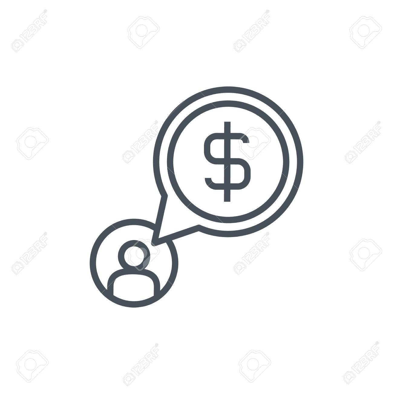 wealth salary icon suitable for info graphics websites and salary websites