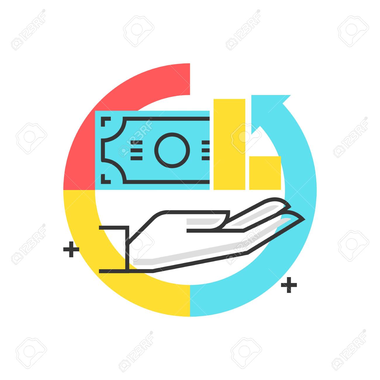 Couleur Boite Icone Retour Du Concept D Investissement Illustration Icone Fond Et Graphiques L Illustration Est Colore Plat Vecteur Pixel Parfait Adapte Pour Le Web Et Print Il Est Stokes Et Remplissages Lineaires Clip