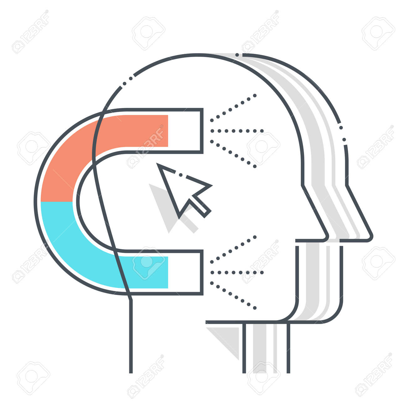 Customer acquisition related color line vector icon, illustration. The icon is about advertisement, cursor, magnet, marketing, solution, clients. The composition is infinitely scalable. - 163698061 Customer acquisition related color line vector icon, illustration. The icon is about advertisement, cursor, magnet, marketing, solution, clients. The composition is infinitely scalable. - 163698061
