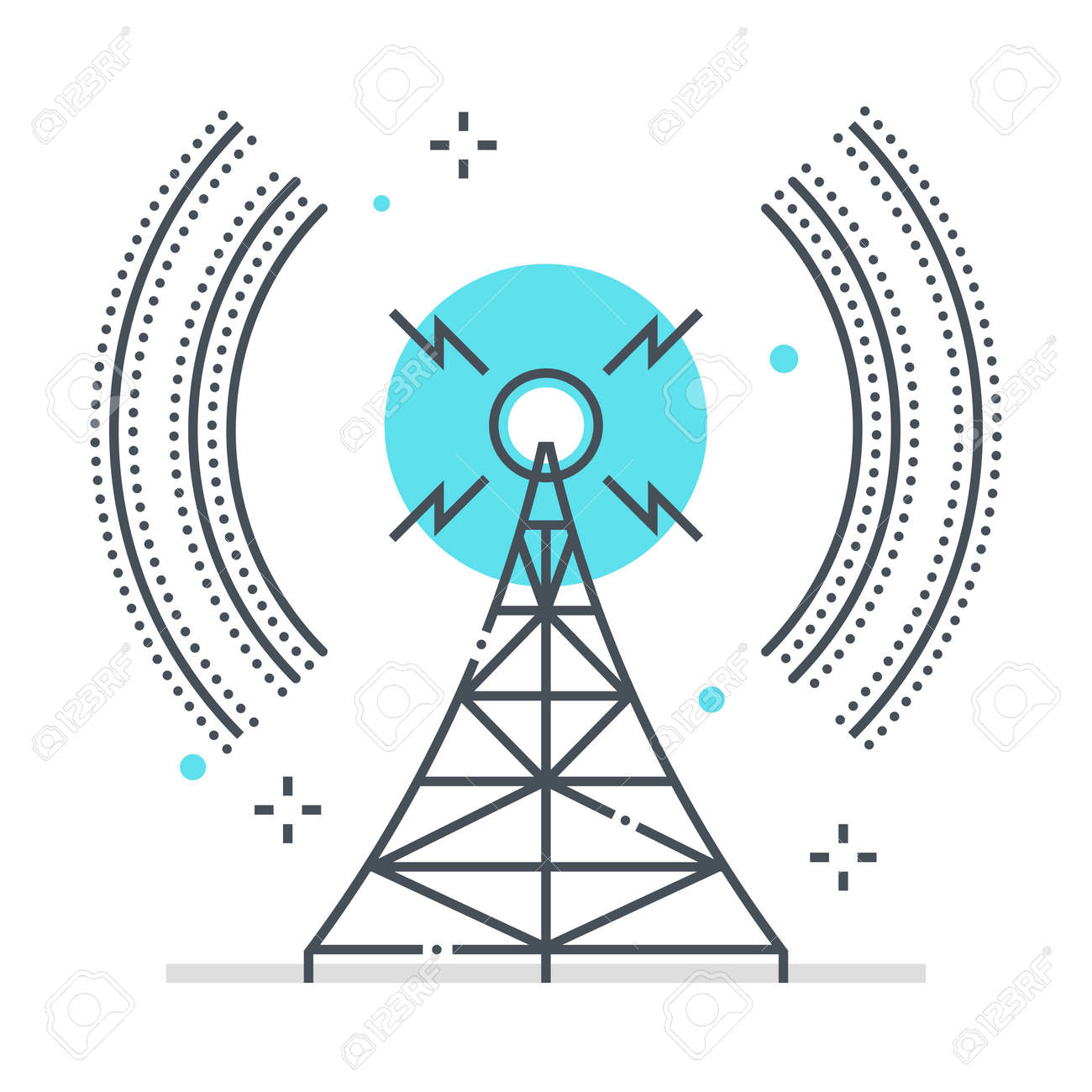Broadcasting related color line vector icon, illustration. The icon is about communication, network, station, tower, wifi, wireless. The composition is infinitely scalable. - 163698310 Broadcasting related color line vector icon, illustration. The icon is about communication, network, station, tower, wifi, wireless. The composition is infinitely scalable. - 163698310