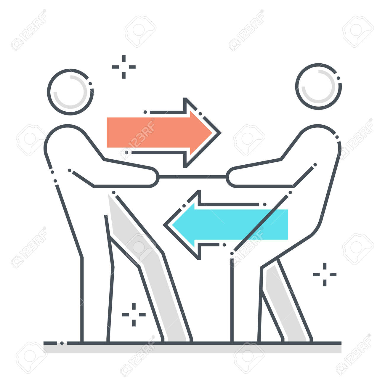 Legal case related color line vector icon, illustration. The icon is about opposition, court, pulling, rope, tug of war. - 163698376 Legal case related color line vector icon, illustration. The icon is about opposition, court, pulling, rope, tug of war. - 163698376