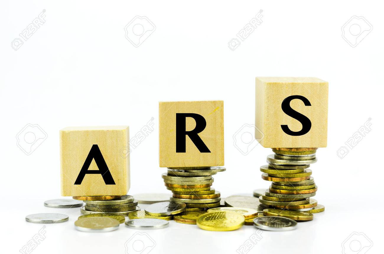 Wooden Block With Stacked Coins With Word ARS (Argentine Peso) Country  Currency Code 正版图像123RF中国- 高质量免版税图像库. Image 56583835