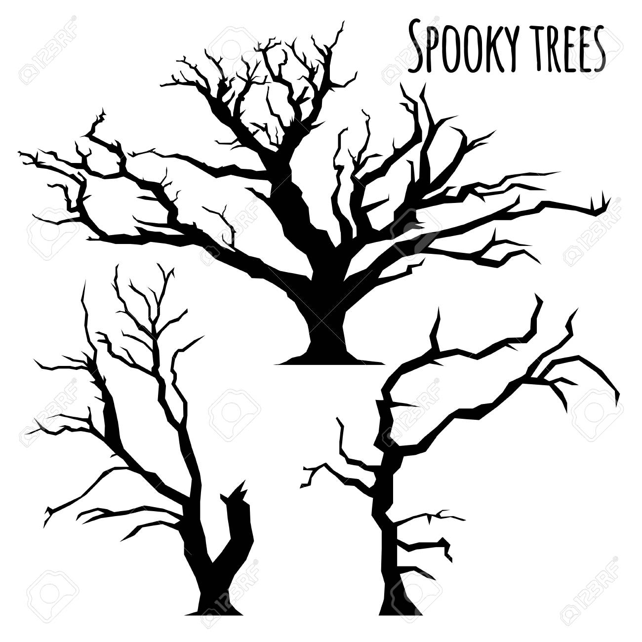 抽象画 木のシルエット 赤黒